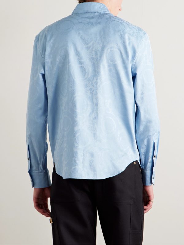 Cotton-Jacquard Shirt - BK Cotton-Jacquard Shirt - BK