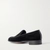 Bill Grosgrain and Leather-Trimmed Velvet Loafers - BK