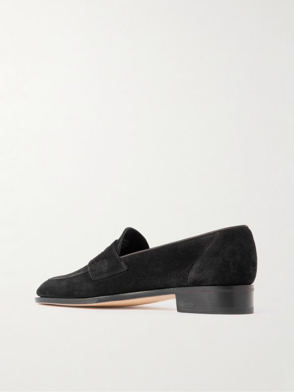 James Suede Penny Loafers - BK