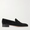 James Suede Penny Loafers