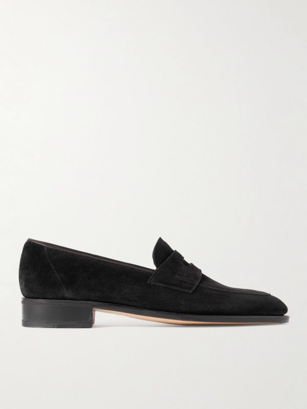 James Suede Penny Loafers