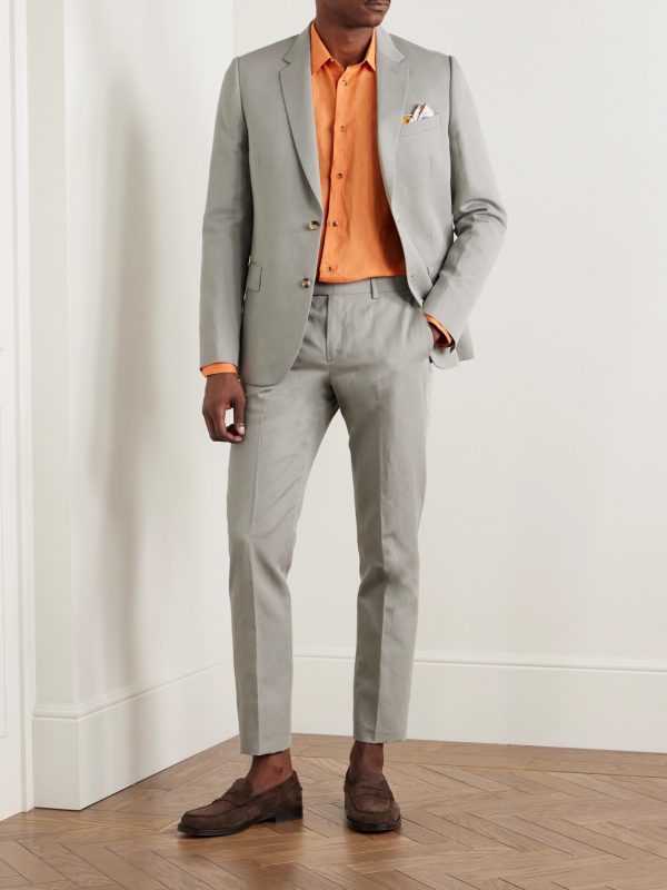 Linen, Cotton and Lyocell-Blend Suit Jacket - OU Linen, Cotton and Lyocell-Blend Suit Jacket - OU
