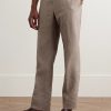 Slim-Fit Tapered Linen Trousers - FR Slim-Fit Tapered Linen Trousers - FR