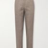 Slim-Fit Tapered Linen Trousers Slim-Fit Tapered Linen Trousers