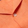 Convertible-Collar Linen Shirt - CU Convertible-Collar Linen Shirt - CU
