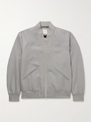 Linen, Cotton and Lyocell-Blend Bomber Jacket Linen, Cotton and Lyocell-Blend Bomber Jacket
