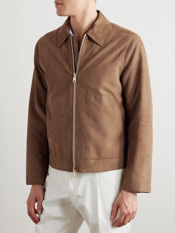Suede Bomber Jacket - FR