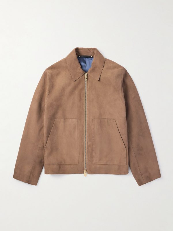 Suede Bomber Jacket