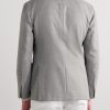 Unstructured Double-Breasted Virgin Wool Blazer - BK Unstructured Double-Breasted Virgin Wool Blazer - BK