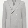 Unstructured Double-Breasted Virgin Wool Blazer Unstructured Double-Breasted Virgin Wool Blazer