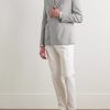 Unstructured Double-Breasted Virgin Wool Blazer - OU Unstructured Double-Breasted Virgin Wool Blazer - OU
