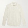 Striped Cotton and Linen-Blend Shirt