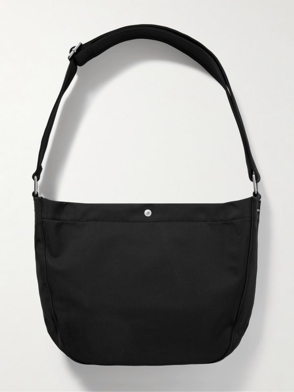 Journal Small Logo-Print Recycled-Nylon Messenger Bag - BK Journal Small Logo-Print Recycled-Nylon Messenger Bag - BK