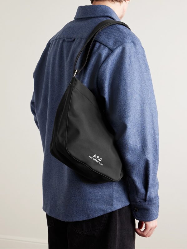 Journal Small Logo-Print Recycled-Nylon Messenger Bag - OU Journal Small Logo-Print Recycled-Nylon Messenger Bag - OU