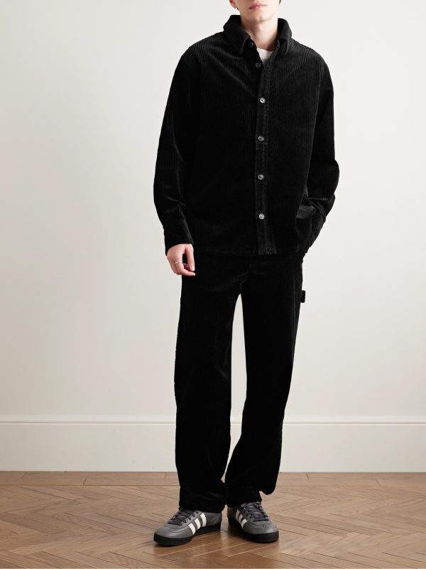Fergus Straight-Leg Cotton-Blend Corduroy Trousers - OU Fergus Straight-Leg Cotton-Blend Corduroy Trousers - OU