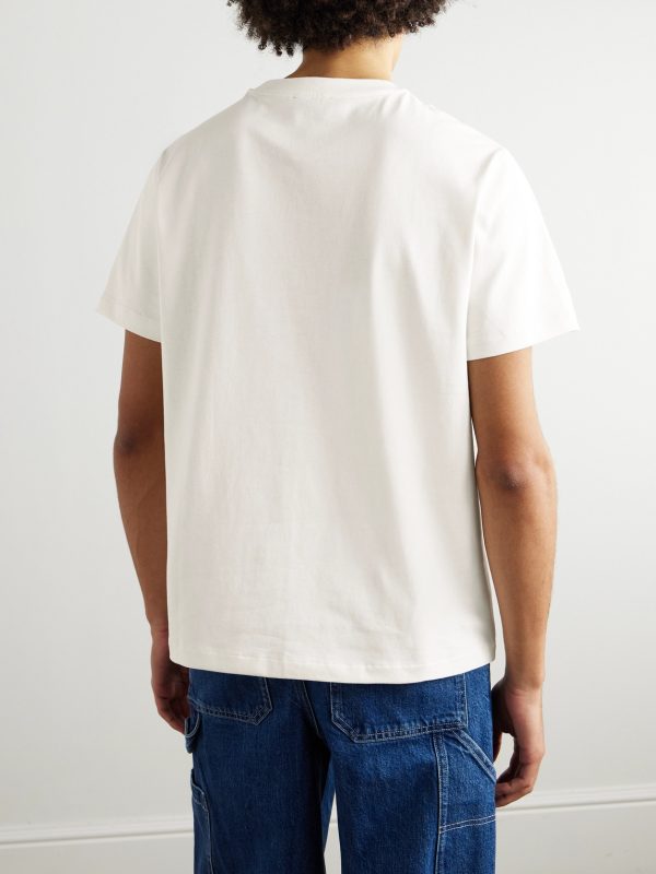 Logo-Embroidered Cotton-Jersey T-Shirt - BK Logo-Embroidered Cotton-Jersey T-Shirt - BK