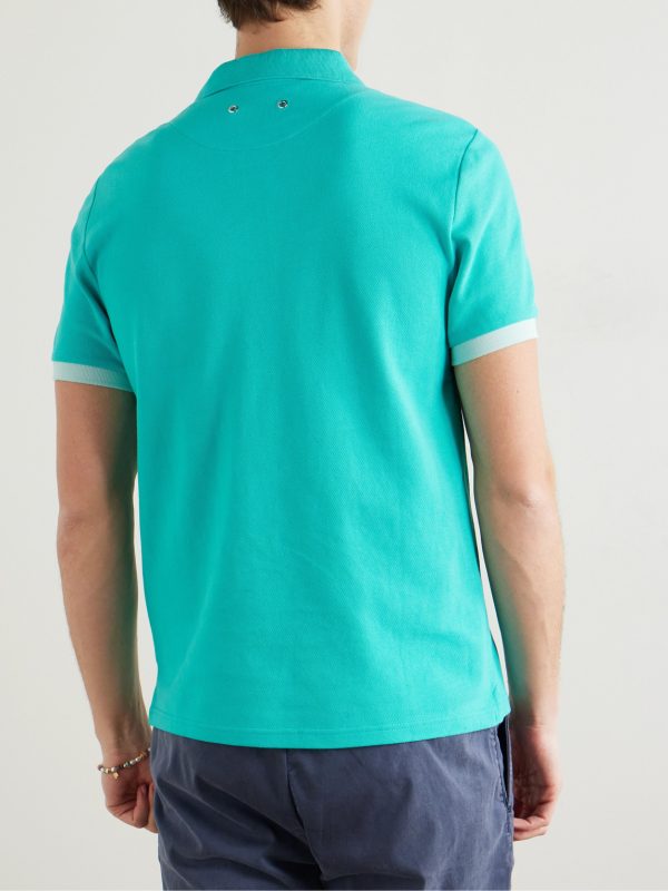 Slim-Fit Logo-Embroidered Organic Cotton-Piqué Polo Shirt - BK Slim-Fit Logo-Embroidered Organic Cotton-Piqué Polo Shirt - BK