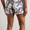 Manta Straight-Leg Short-Length Printed Swim Shorts - BK Manta Straight-Leg Short-Length Printed Swim Shorts - BK