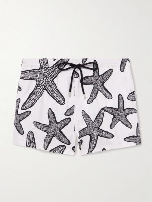 Manta Straight-Leg Short-Length Printed Swim Shorts Manta Straight-Leg Short-Length Printed Swim Shorts