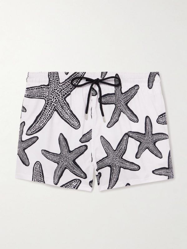 Manta Straight-Leg Short-Length Printed Swim Shorts Manta Straight-Leg Short-Length Printed Swim Shorts