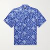 Charli Camp-Collar Printed Silk-Twill Shirt Charli Camp-Collar Printed Silk-Twill Shirt