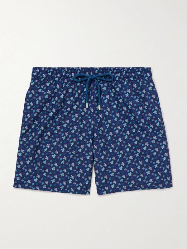 Moorea Straight-Leg Mid-Length Printed Swim Shorts