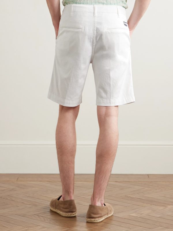 Ponche Lyocell and Cotton-Blend Bermuda Shorts - BK Ponche Lyocell and Cotton-Blend Bermuda Shorts - BK