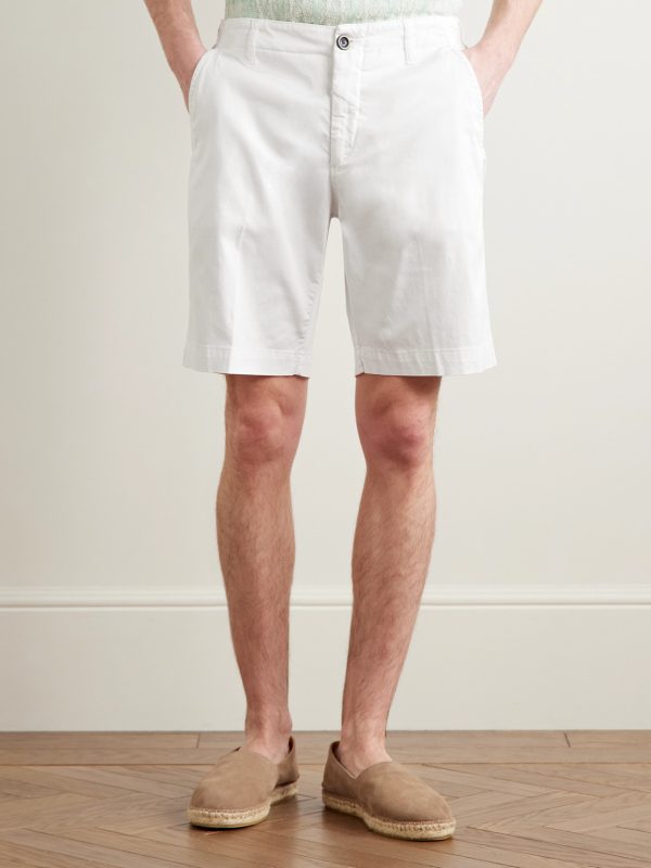 Ponche Lyocell and Cotton-Blend Bermuda Shorts - FR Ponche Lyocell and Cotton-Blend Bermuda Shorts - FR