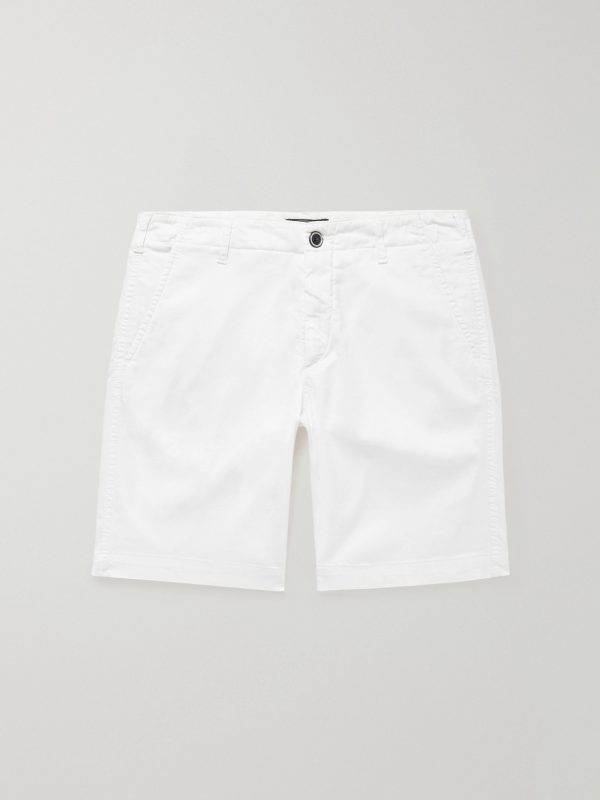Ponche Lyocell and Cotton-Blend Bermuda Shorts Ponche Lyocell and Cotton-Blend Bermuda Shorts