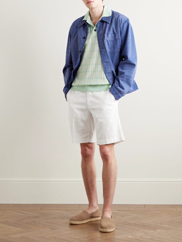 Ponche Lyocell and Cotton-Blend Bermuda Shorts - OU Ponche Lyocell and Cotton-Blend Bermuda Shorts - OU