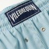 Milton Slim-Fit Short-Length Striped Wool-Blend Swim Shorts - CU Milton Slim-Fit Short-Length Striped Wool-Blend Swim Shorts - CU