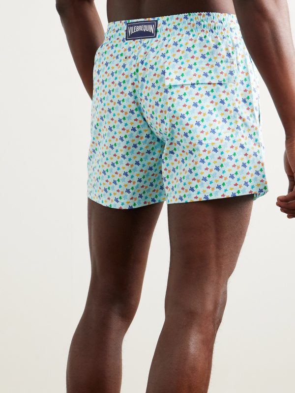 Moorise Straight-Leg Mid-Length Printed Recycled Swim Shorts - BK Moorise Straight-Leg Mid-Length Printed Recycled Swim Shorts - BK