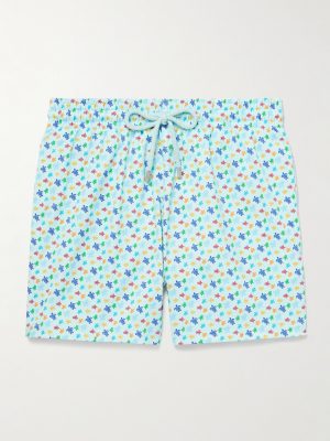 Moorise Straight-Leg Mid-Length Printed Recycled Swim Shorts Moorise Straight-Leg Mid-Length Printed Recycled Swim Shorts