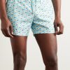 Moorise Straight-Leg Mid-Length Printed Recycled Swim Shorts - OU Moorise Straight-Leg Mid-Length Printed Recycled Swim Shorts - OU