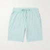 Bolide Straight-Leg Organic Cotton-Blend Terry Drawstring Shorts