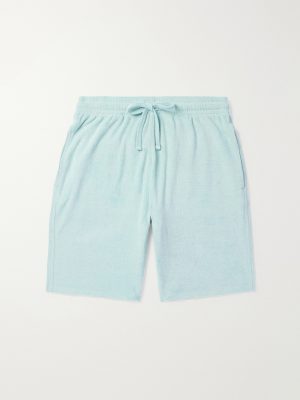 Bolide Straight-Leg Organic Cotton-Blend Terry Drawstring Shorts Bolide Straight-Leg Organic Cotton-Blend Terry Drawstring Shorts