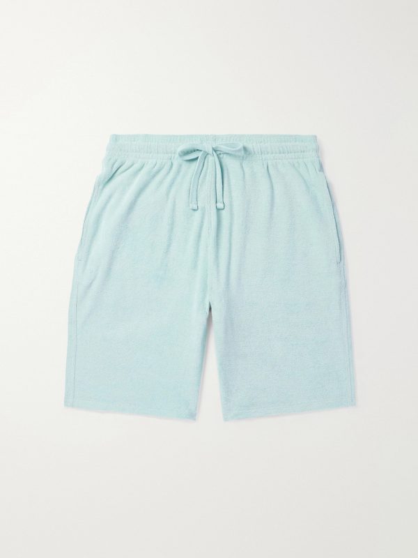 Bolide Straight-Leg Organic Cotton-Blend Terry Drawstring Shorts