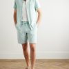 Bolide Straight-Leg Organic Cotton-Blend Terry Drawstring Shorts - OU