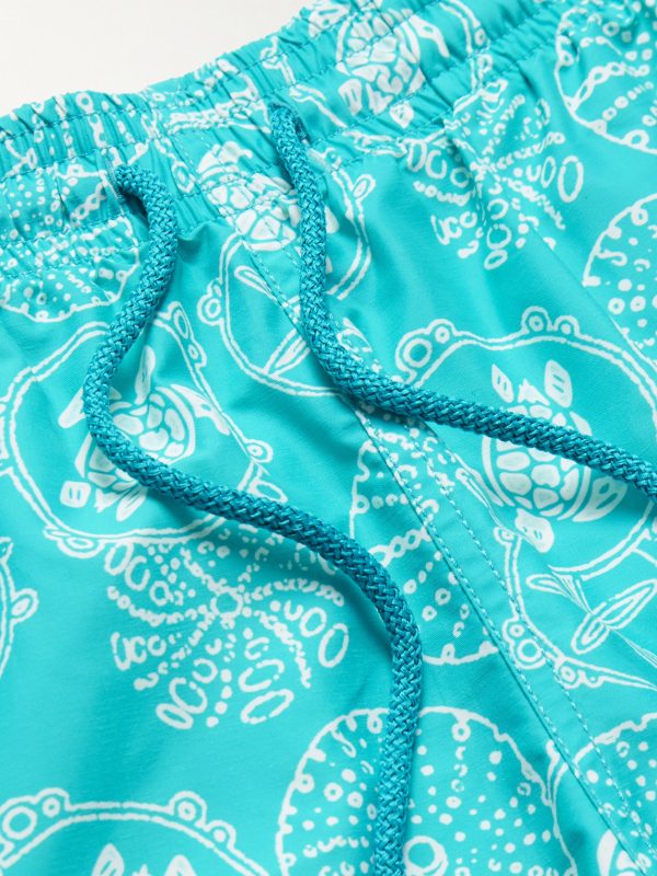 Moorea Straight-Leg Mid-Length Printed ECONYL® Swim Shorts - CU