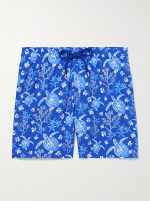 Moonrise Straight-Leg Mid-Length Printed Swim Shorts