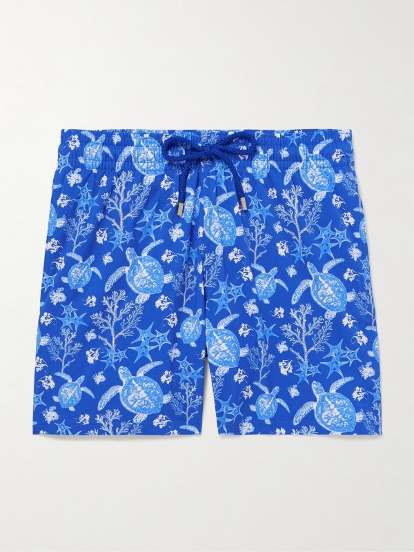 Moonrise Straight-Leg Mid-Length Printed Swim Shorts Moonrise Straight-Leg Mid-Length Printed Swim Shorts