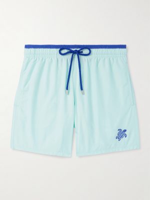 Moka Straight-Leg Mid-Length ECONYL® Swim Shorts Moka Straight-Leg Mid-Length ECONYL® Swim Shorts