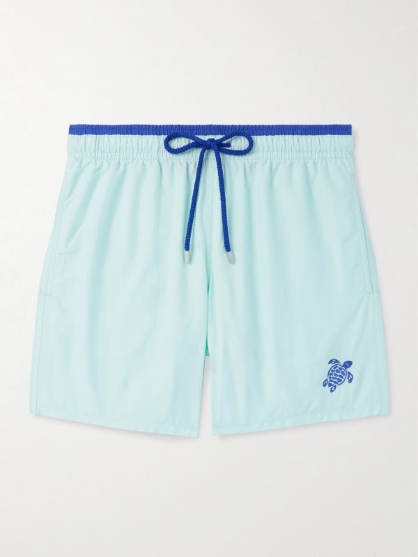 Moka Straight-Leg Mid-Length ECONYL® Swim Shorts Moka Straight-Leg Mid-Length ECONYL® Swim Shorts