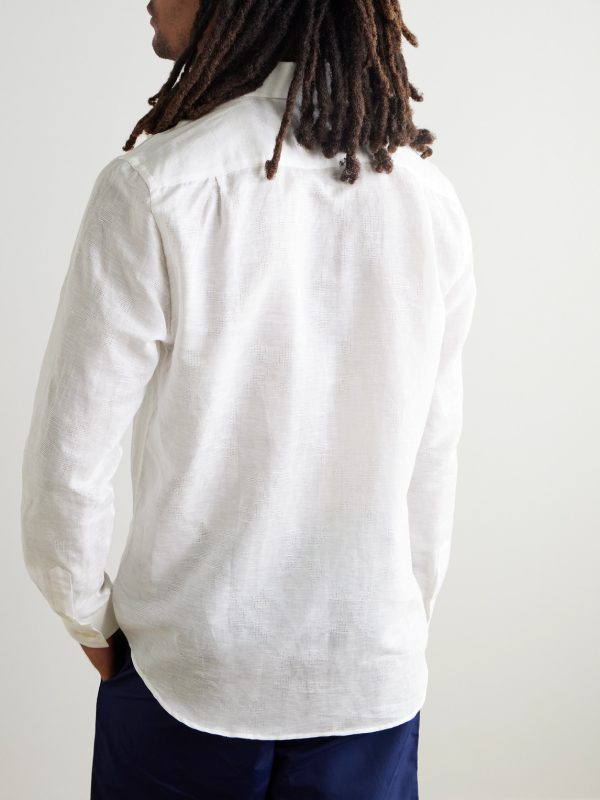Caroubis Cotton and Linen-Blend Gauze Shirt - BK Caroubis Cotton and Linen-Blend Gauze Shirt - BK