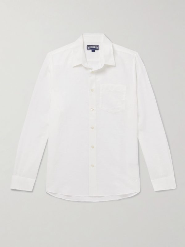 Caroubis Cotton and Linen-Blend Gauze Shirt Caroubis Cotton and Linen-Blend Gauze Shirt