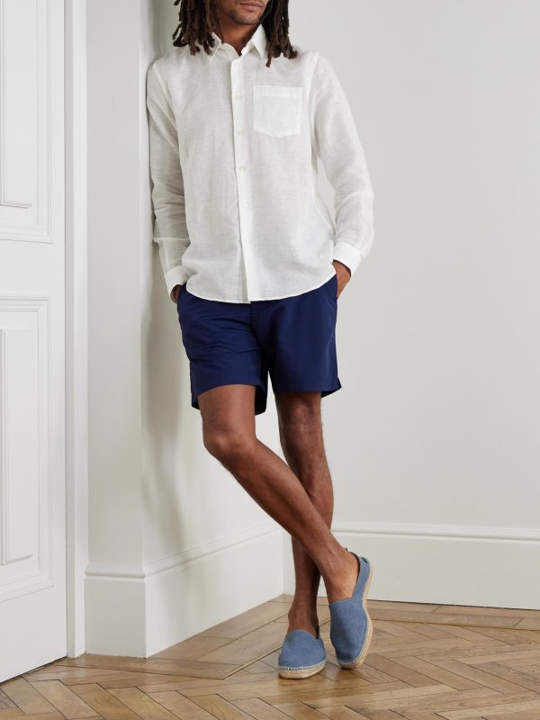 Caroubis Cotton and Linen-Blend Gauze Shirt - OU Caroubis Cotton and Linen-Blend Gauze Shirt - OU