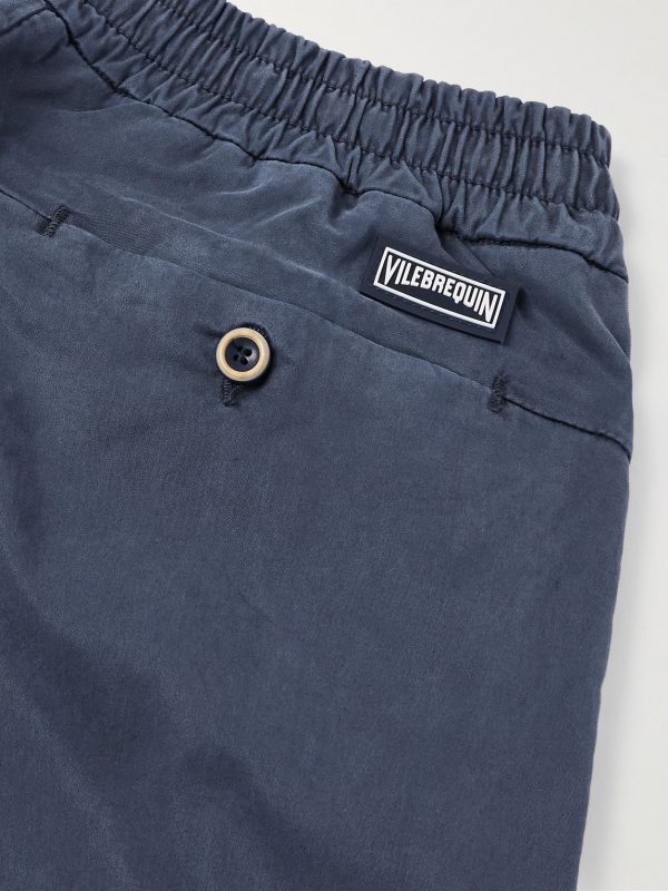 Clemence Slim-Fit Straight-Leg TENCEL™ Lyocell-Blend Drawstring Trousers - CU Clemence Slim-Fit Straight-Leg TENCEL™ Lyocell-Blend Drawstring Trousers - CU
