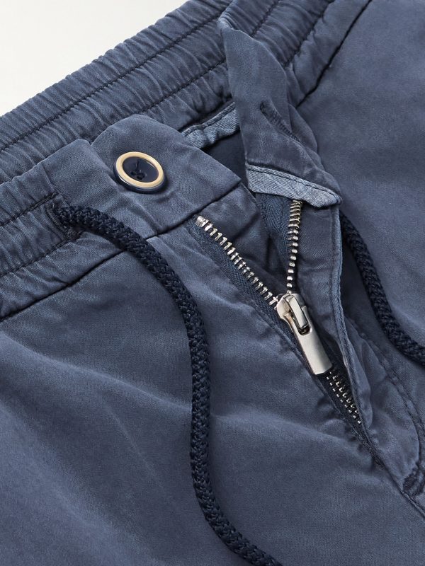 Clemence Slim-Fit Straight-Leg TENCEL™ Lyocell-Blend Drawstring Trousers - E1 Clemence Slim-Fit Straight-Leg TENCEL™ Lyocell-Blend Drawstring Trousers - E1