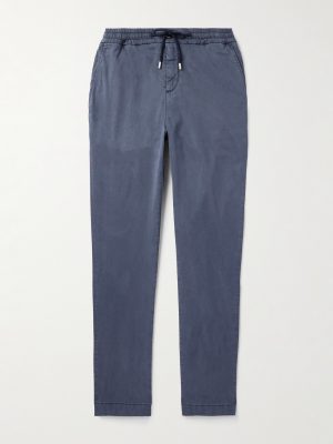 Clemence Slim-Fit Straight-Leg TENCEL™ Lyocell-Blend Drawstring Trousers Clemence Slim-Fit Straight-Leg TENCEL™ Lyocell-Blend Drawstring Trousers