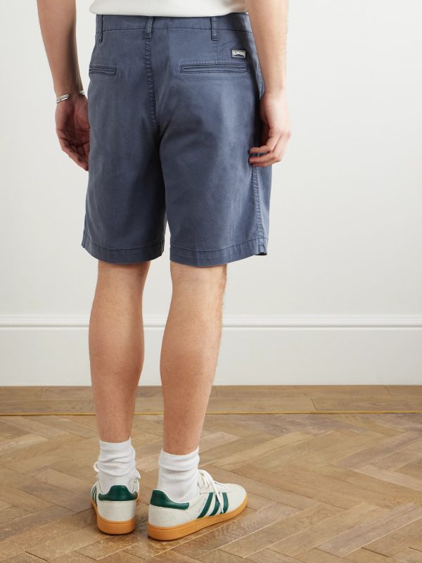 Ponche Straight-Leg Lyocell and Cotton-Blend Bermuda Shorts - BK Ponche Straight-Leg Lyocell and Cotton-Blend Bermuda Shorts - BK